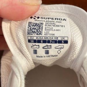 New without tags.  Platform Superga sneakers.